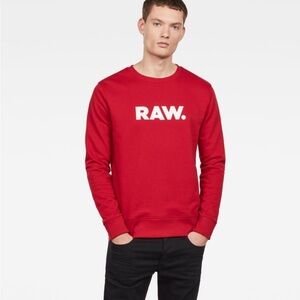 G-Star RAW Bold Red Crewneck Sweater